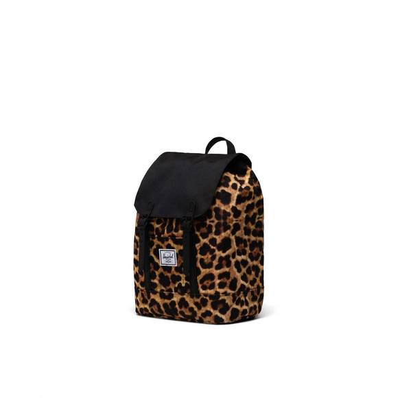 NEW HERSCHEL women\'s retreat backpack mini in leopard black main image 4